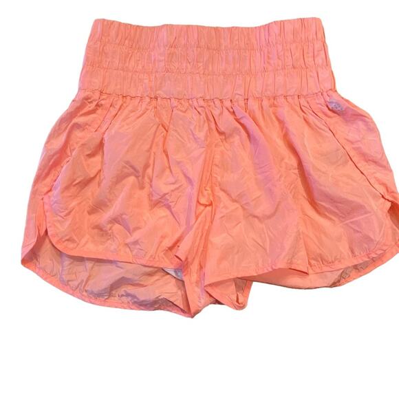 Free People Movement Womens Large Athleisure Shorts in Coral - Picture 1 of 4